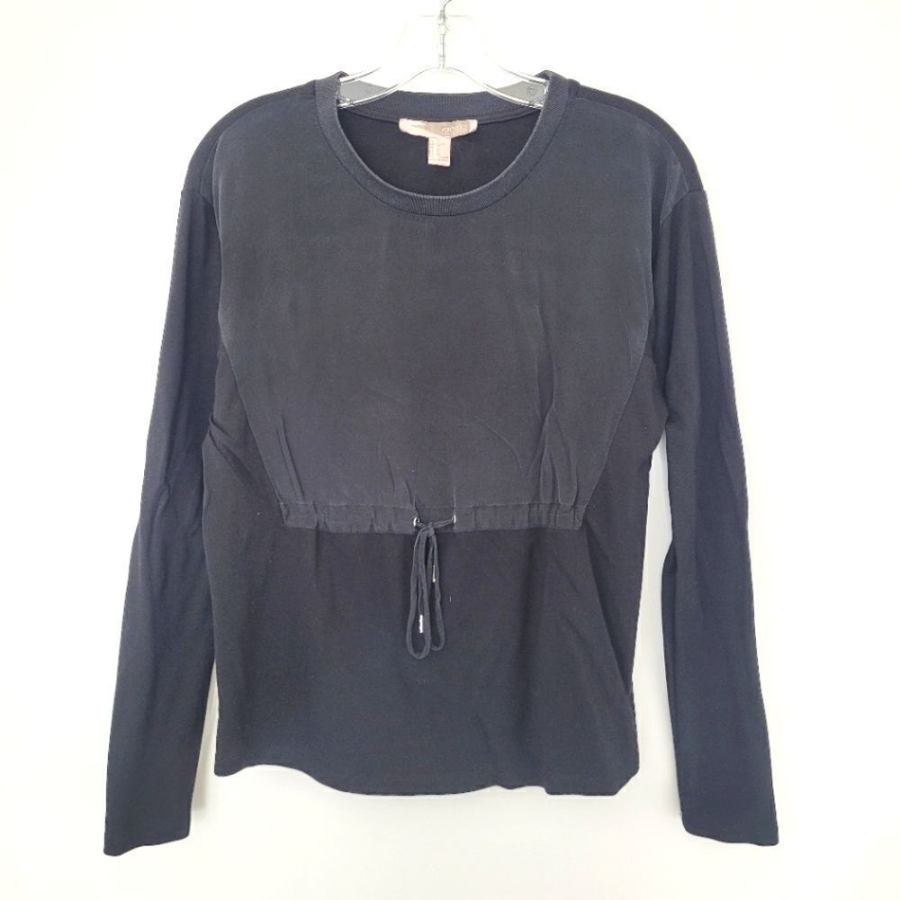 F21 mixed media long sleeve tee